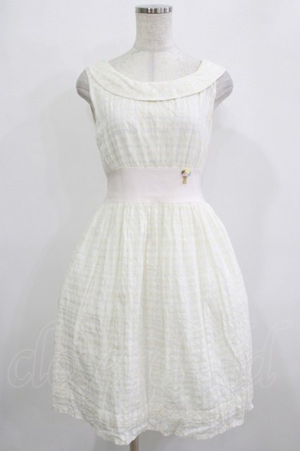 画像1: Emily Temple cute / シャンブルワンピース  グレー H-26-01-21-010-ET-OP-KB-ZH (1)