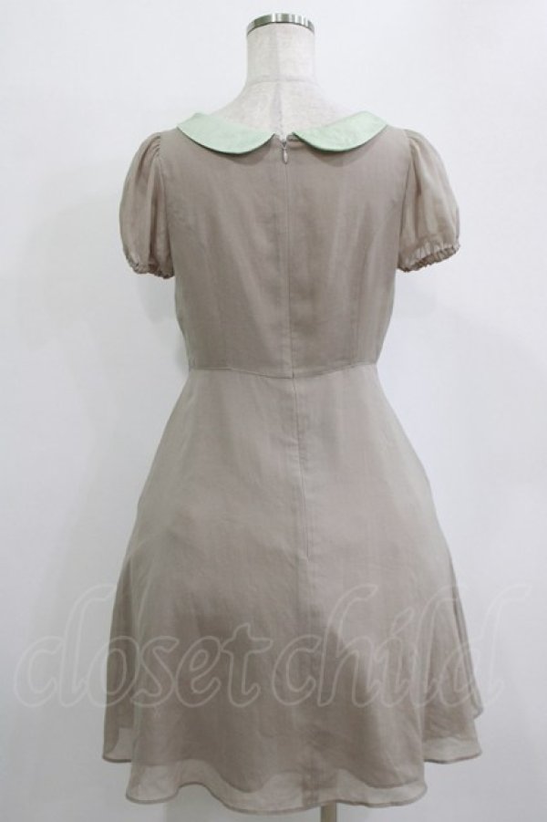 画像3: Emily Temple cute / ラウンドカラーフラワーレースワンピース  グレー×ミント H-26-01-21-011-ET-OP-KB-ZH (3)