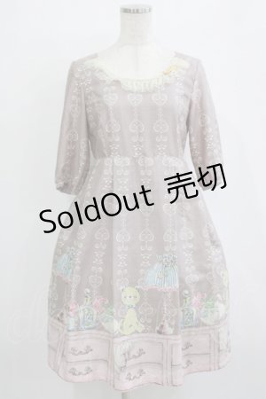 画像: Emily Temple cute / シアーチェックノースリーブワンピース  イエロー H-26-01-21-012-ET-OP-KB-ZH