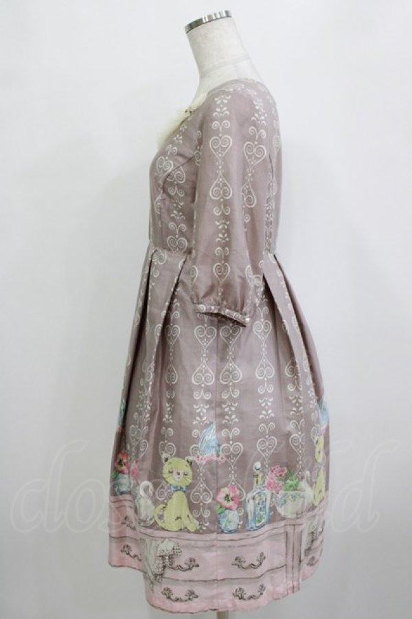 画像2: Emily Temple cute / シアーチェックノースリーブワンピース  イエロー H-26-01-21-012-ET-OP-KB-ZH (2)