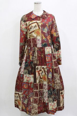 画像: Jane Marple / All You Need Is Loveディアドレス M ワインレッド H-26-01-21-013-JM-OP-KB-ZH