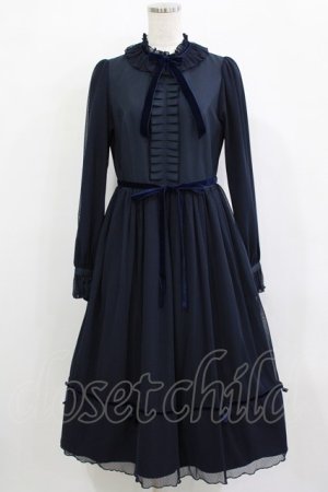 画像: Melody BasKet / ご令嬢のチュールワンピース M ネイビー H-26-01-21-015-LO-OP-KB-ZH