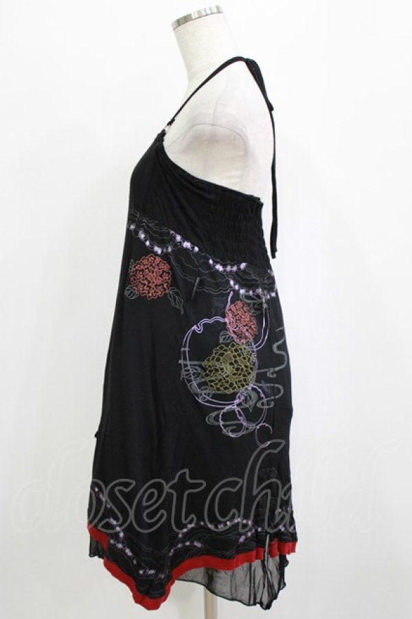 画像6: Ozz oneste / 刺繍2Wayスカート  黒 H-26-01-21-023-OO-SK-KB-ZH (6)