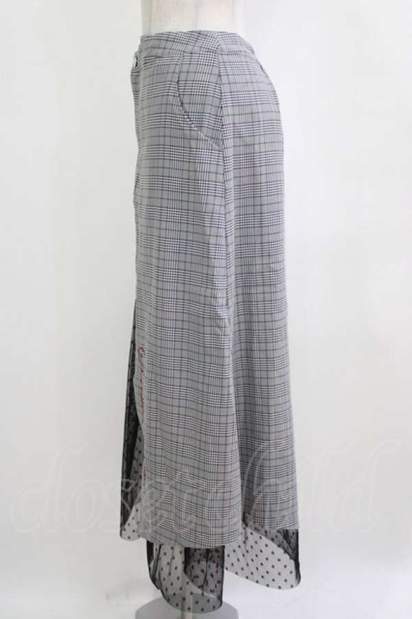 画像2: Ank Rouge / アシメロングスカート M ブラック H-26-01-22-1024-CA-SK-NS-ZH (2)