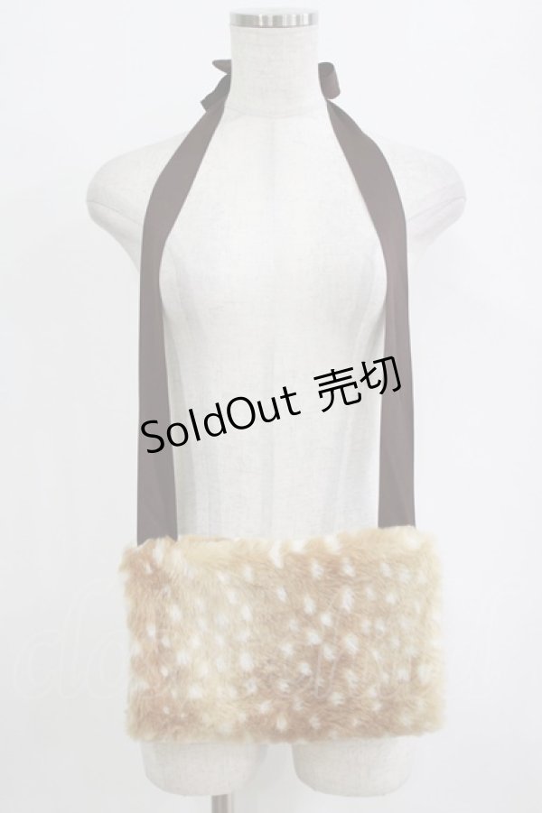 画像4: metamorphose / バンビ柄ファーケープ Free ブラウン H-26-01-22-1025-ME-JA-NS-ZH (4)