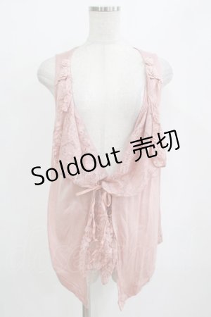 画像: INGEBORG / レースフリルジレ Free ピンク H-26-01-22-1028-LO-TO-NS-ZH