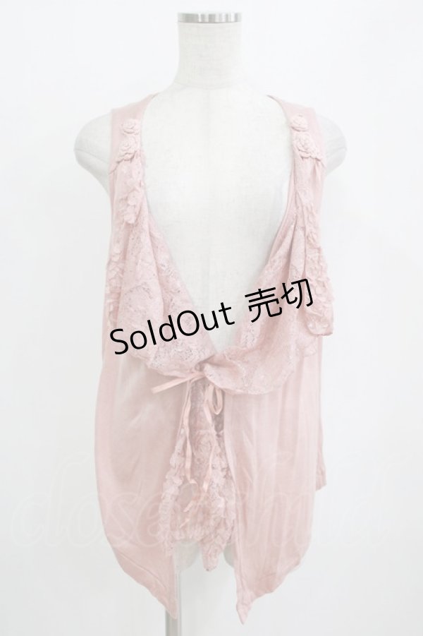 画像1: INGEBORG / レースフリルジレ Free ピンク H-26-01-22-1028-LO-TO-NS-ZH (1)