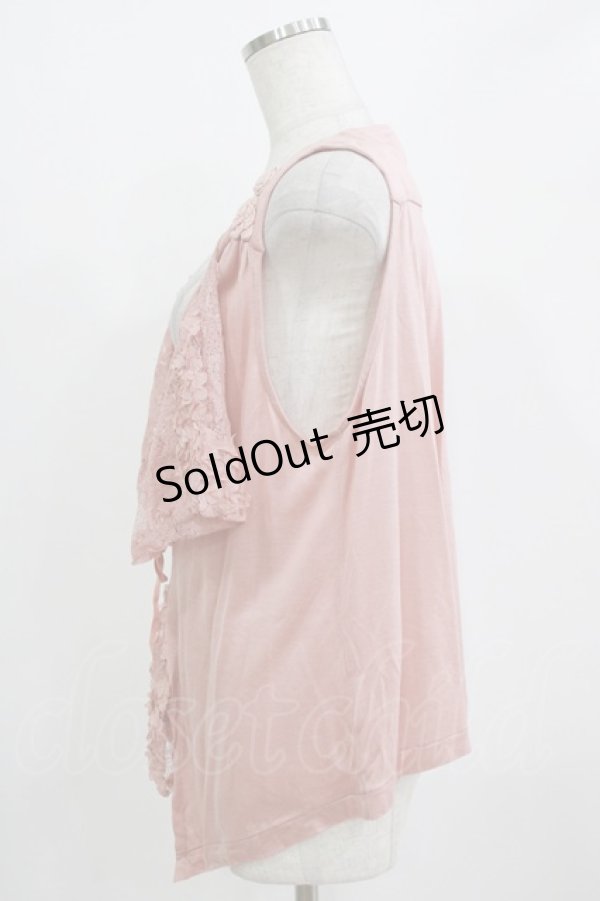 画像2: INGEBORG / レースフリルジレ Free ピンク H-26-01-22-1028-LO-TO-NS-ZH (2)