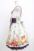 画像2: metamorphose / 春告げ鳥の恋うららプリーツジャンパースカート Free グリーン/パープル H-26-01-22-1003-ME-OP-NS-ZH (2)