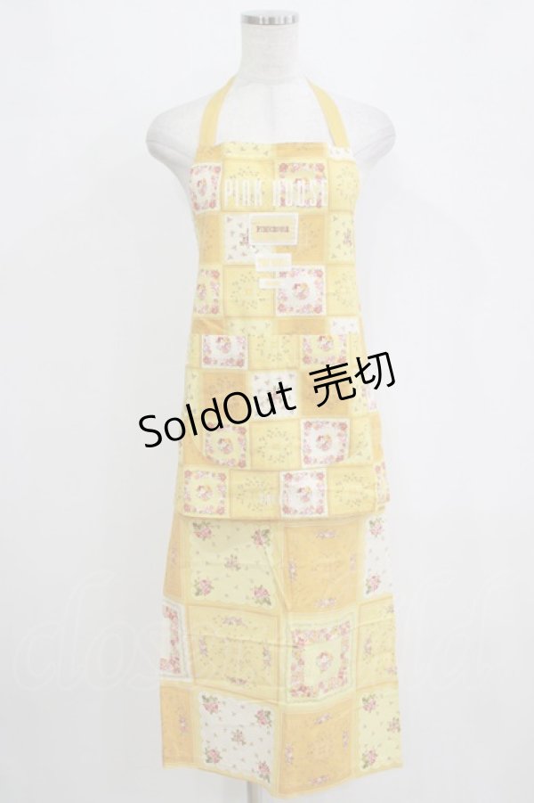 画像1: PINK HOUSE / パッチワークエプロン Free イエロー H-26-01-22-1030-LO-TO-NS-ZH (1)