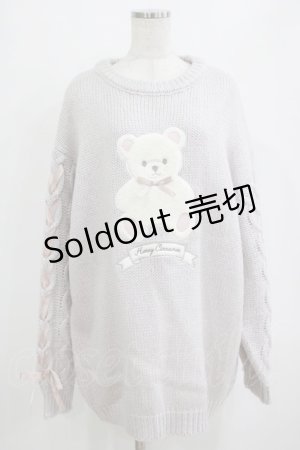 画像: Honey Cinnamon / Honeyアップリケニットワンピース Free ラベンダー H-26-01-22-1031-LO-OP-NS-ZH