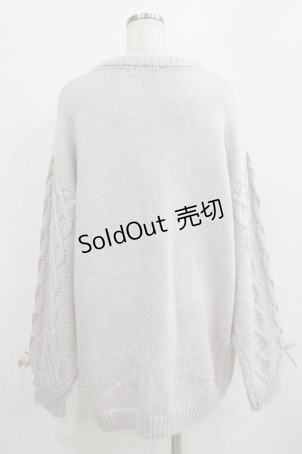 画像3: Honey Cinnamon / Honeyアップリケニットワンピース Free ラベンダー H-26-01-22-1031-LO-OP-NS-ZH (3)