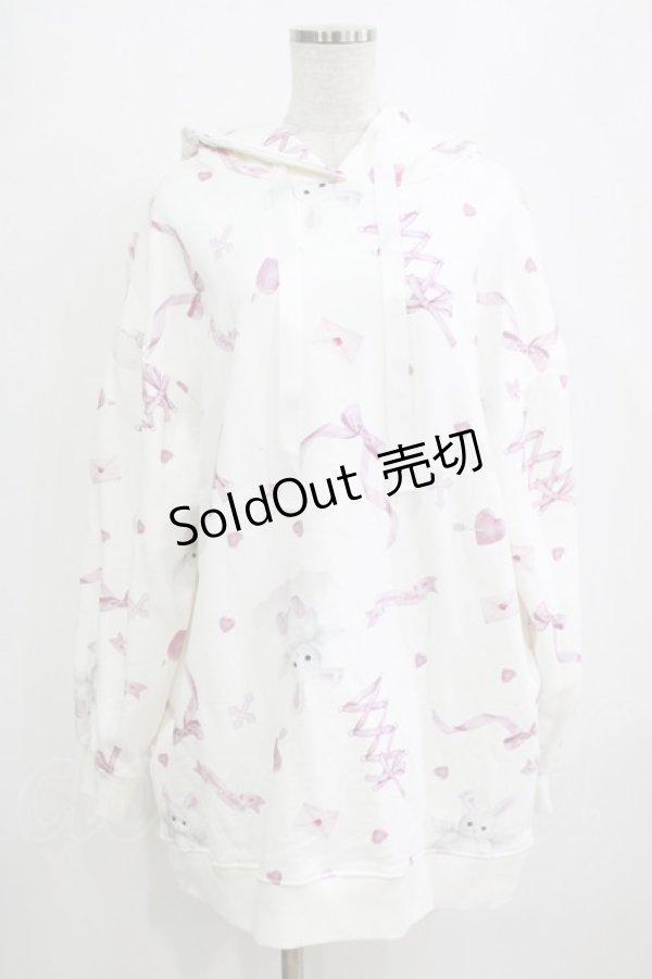 画像1: Honey Cinnamon / ハニー総柄パーカー Free オフ H-26-01-22-1032-LO-TO-NS-ZH (1)