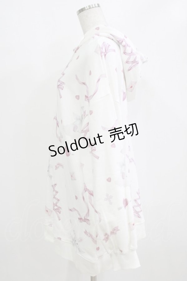 画像2: Honey Cinnamon / ハニー総柄パーカー Free オフ H-26-01-22-1032-LO-TO-NS-ZH (2)