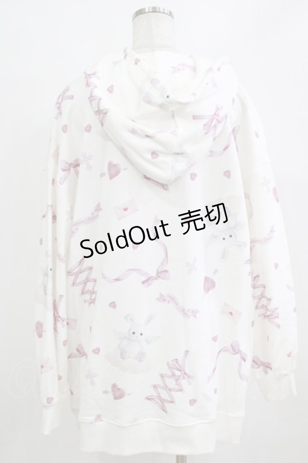 画像3: Honey Cinnamon / ハニー総柄パーカー Free オフ H-26-01-22-1032-LO-TO-NS-ZH (3)