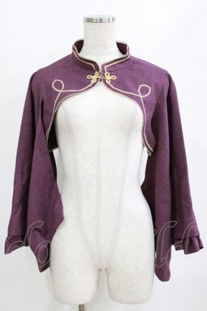 画像: metamorphose / 無地着物袖ボレロ Free パープル H-26-01-22-1036-ME-TO-NS-ZH