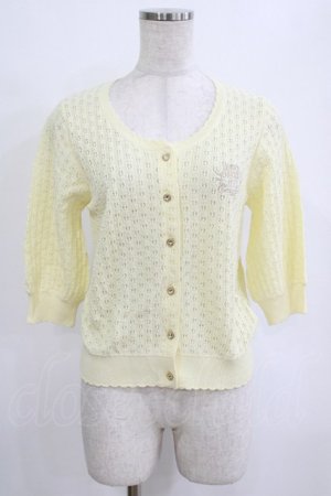 画像: BABY,THE STARS SHINE BRIGHT / Sucre透かし編みカーディガン Free イエロー H-26-01-22-1038-BA-TO-NS-ZH