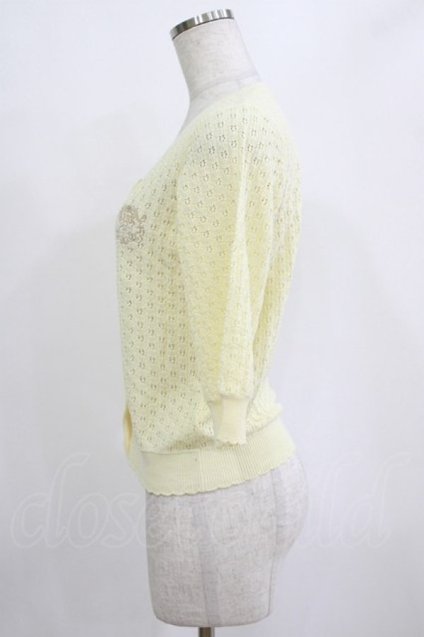 画像2: BABY,THE STARS SHINE BRIGHT / Sucre透かし編みカーディガン Free イエロー H-26-01-22-1038-BA-TO-NS-ZH (2)