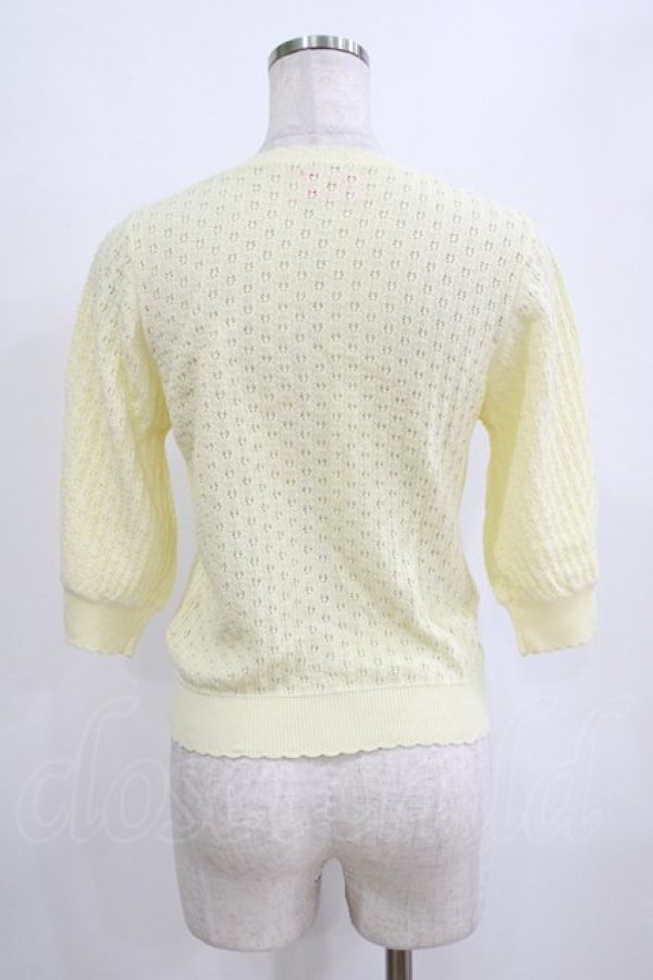 画像3: BABY,THE STARS SHINE BRIGHT / Sucre透かし編みカーディガン Free イエロー H-26-01-22-1038-BA-TO-NS-ZH (3)