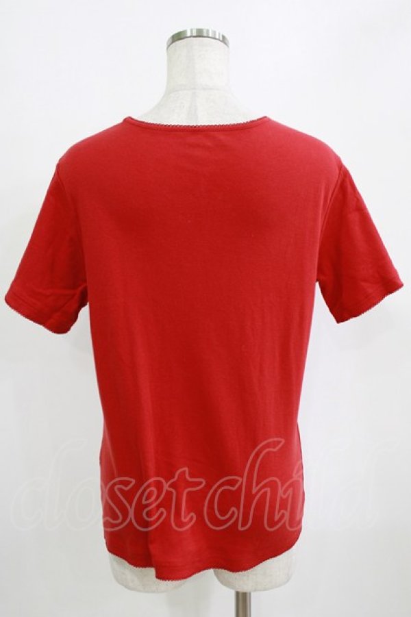 画像3: PINK HOUSE / バンダナプリントカットソー Free レッド H-26-01-22-1042-LO-TO-NS-ZH (3)