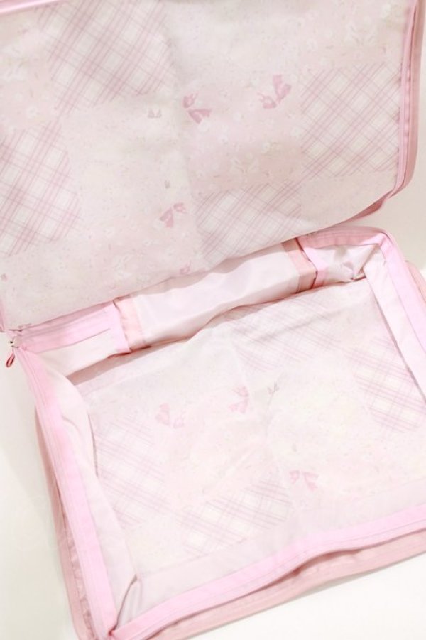画像3: PINK HOUSE / バラ園うさぎ柄パッチワークプリントトラベルケース  ピンク H-26-01-22-1047-LO-ZA-NS-ZH (3)