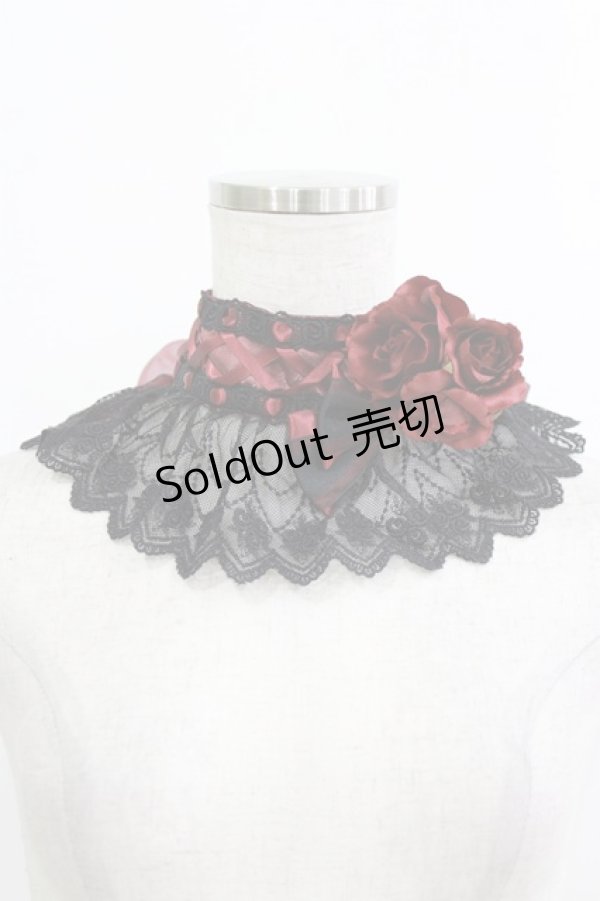 画像1: ALICE and the PIRATES / Memoire de Rose リボンチョーカー  ボルドー H-26-01-22-1048-PA-AC-NS-ZH (1)