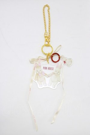 画像: PINK HOUSE / バラ園うさぎアクリルバッグチャーム&アンブレラマーカー  クリア H-26-01-22-1053-LO-ZA-NS-ZH