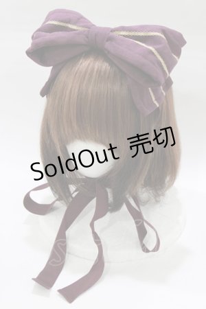 画像: metamorphose / ブレード付リボンヘッドドレス  パープル H-26-01-22-1054-ME-AC-NS-ZH