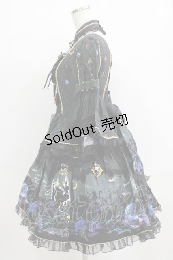 画像2: metamorphose / 魔女の森ラッパ袖ワンピース Free ブラック H-26-01-22-1001-ME-OP-NS-ZH (2)