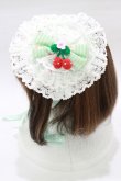 画像2: metamorphose / sweet cherryレースヘッドドレス  ミント H-26-01-22-1057-ME-AC-NS-ZH (2)
