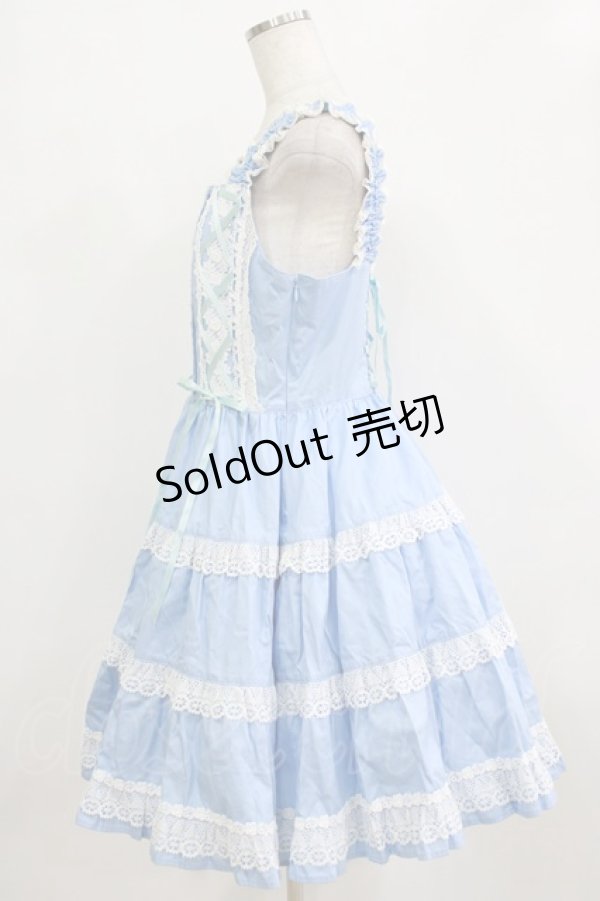 画像2: BABY,THE STARS SHINE BRIGHT / ミルフィーユジャンパースカート Free サックス H-26-01-22-1005-BA-OP-NS-ZH (2)