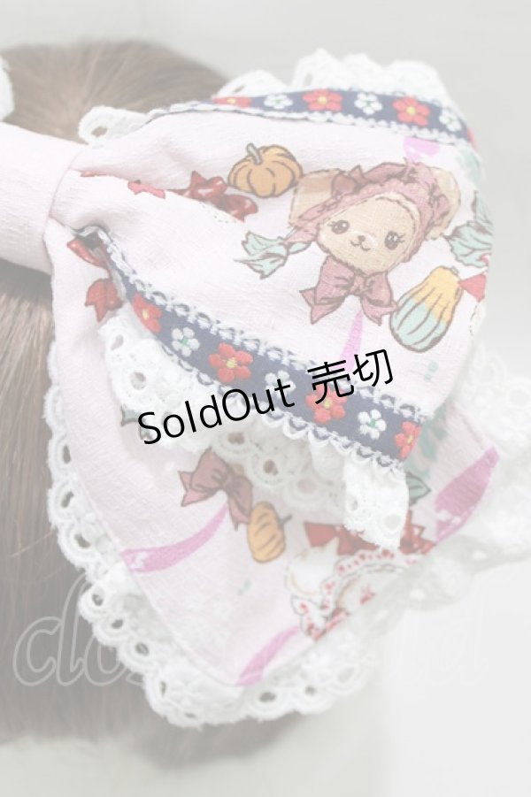 画像2: BABY,THE STARS SHINE BRIGHT / くみゃちゃんのHarvest Festival柄リボンカチュ-シャ  ピンク H-26-01-22-1066-BA-AC-NS-ZH (2)