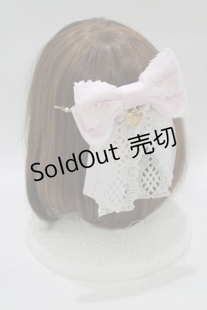 画像: BABY,THE STARS SHINE BRIGHT / レーシィマスク留めバレッタ  ピンク H-26-01-22-1069-BA-AC-NS-ZH