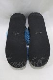 画像4: Jamie エーエヌケー / ファー厚底サンダル L/24.0〜24.5cm ブルー H-26-01-22-1072-LO-SH-NS-ZH (4)