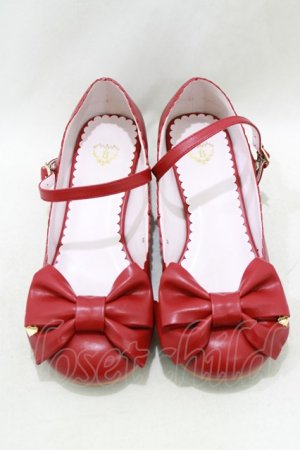 画像: BABY,THE STARS SHINE BRIGHT / リルリボンシューズ S/約22.0〜22.5cm エンジ H-26-01-22-1073-BA-SH-NS-ZH