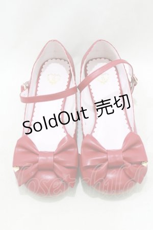 画像: BABY,THE STARS SHINE BRIGHT / リルリボンシューズ S/約22.0〜22.5cm エンジ H-26-01-22-1073-BA-SH-NS-ZH
