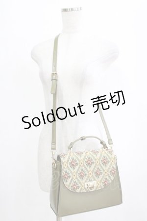 画像: an another angelus / ゴブランフラップハンドバッグ  GREEN H-26-01-22-1078-CA-BG-NS-ZH