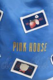 画像2: PINK HOUSE / ロゴテープ使い巾着リュック  ブルー H-26-01-22-1080-LO-BG-NS-ZH (2)