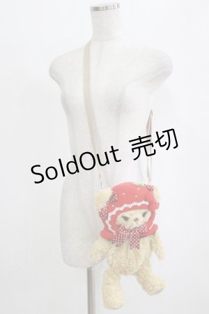 画像: BABY,THE STARS SHINE BRIGHT / いちごになりたいくまくみゃちゃんポシェット  ミルクティー H-26-01-22-1081-BA-BG-NS-ZH