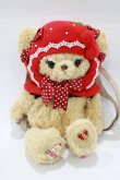 画像2: BABY,THE STARS SHINE BRIGHT / いちごになりたいくまくみゃちゃんポシェット  ミルクティー H-26-01-22-1081-BA-BG-NS-ZH (2)