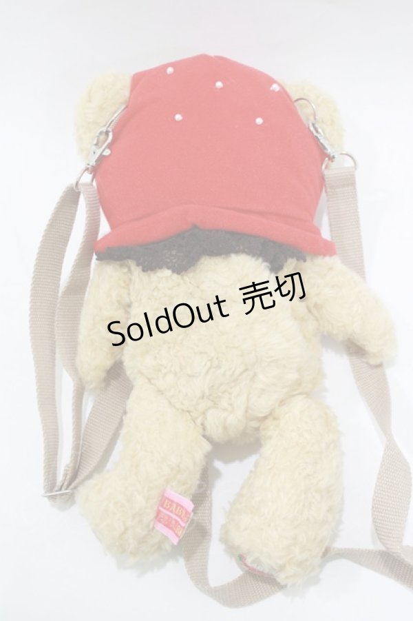 画像3: BABY,THE STARS SHINE BRIGHT / いちごになりたいくまくみゃちゃんポシェット  ミルクティー H-26-01-22-1081-BA-BG-NS-ZH (3)