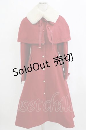 画像: axes femme / ケープセットバッスルコート L ワイン H-26-01-22-1009-AX-CO-NS-ZH