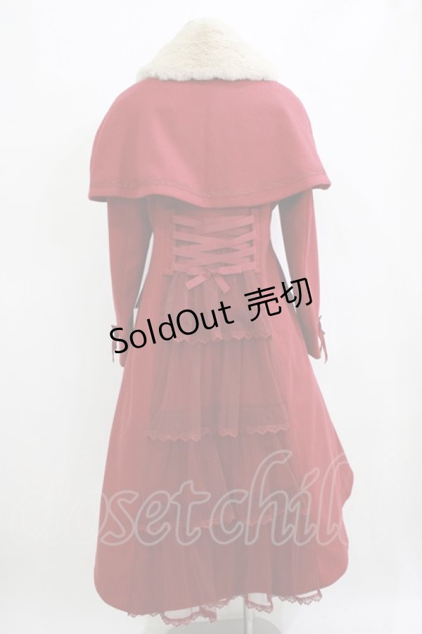 画像3: axes femme / ケープセットバッスルコート L ワイン H-26-01-22-1009-AX-CO-NS-ZH (3)