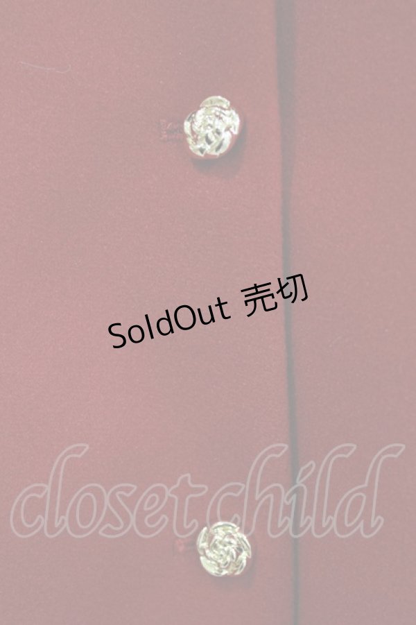 画像4: axes femme / ケープセットバッスルコート L ワイン H-26-01-22-1009-AX-CO-NS-ZH (4)