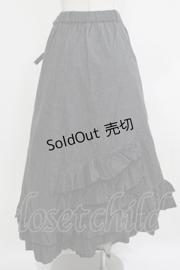 画像3: metamorphose / ロングスカート  ブラック H-26-01-22-1013-ME-SK-NS-ZH (3)