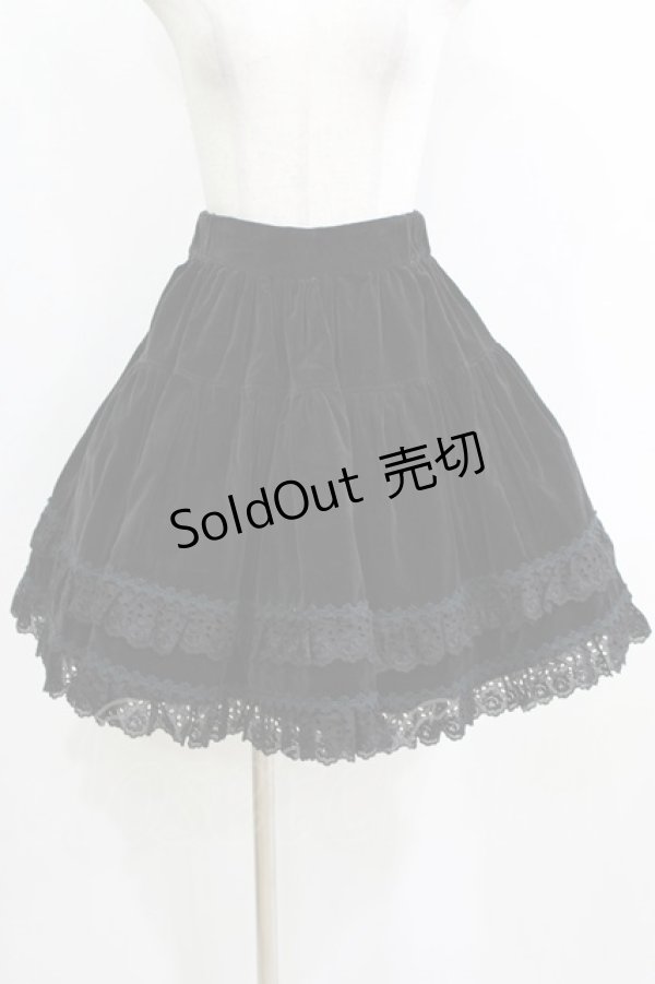 画像1: Cornet / 別珍スカート Free ブラック H-26-01-22-1019-LO-SK-NS-ZH (1)