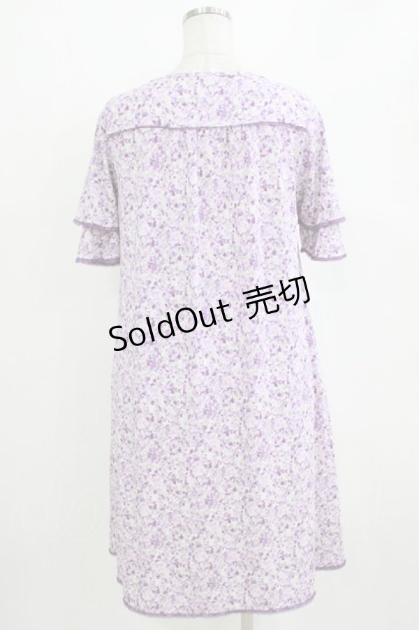 画像3: INGEBORG / 花柄ワンピース 11号 パープル H-26-01-22-1020-LO-OP-NS-ZH (3)