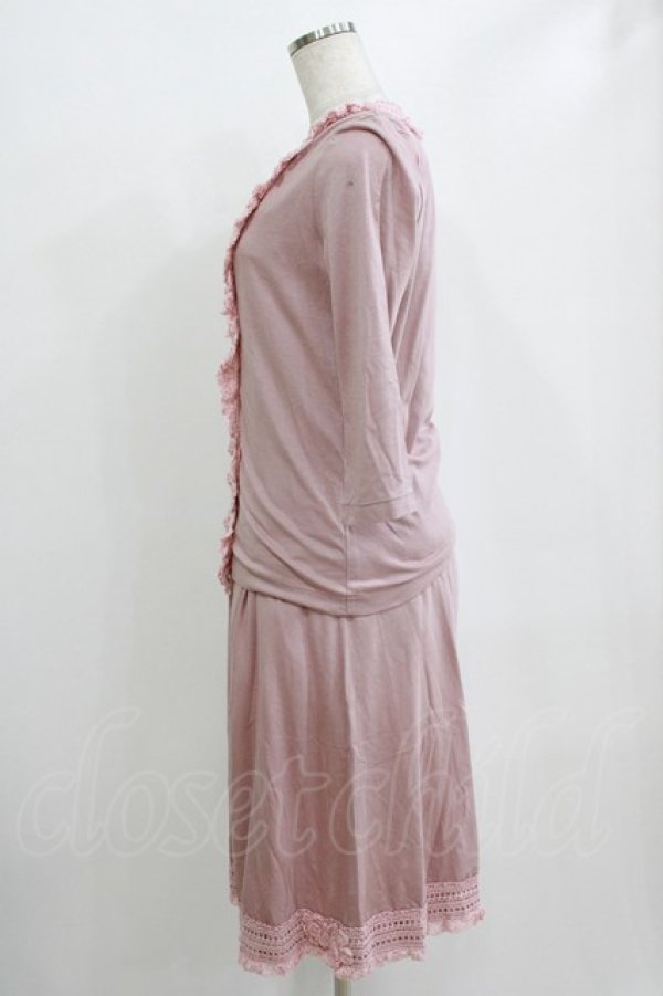 画像2: INGEBORG / カットワンピース+カーディガン 11号 ピンク H-26-01-22-1021-LO-OP-NS-ZH (2)