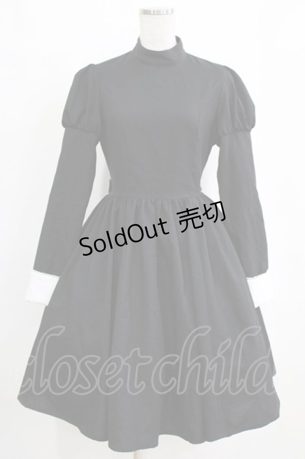 画像1: Innocent World / 不思議の国のティーパーティワンピース M ブラック H-26-01-23-001-IW-OP-NS-ZH (1)