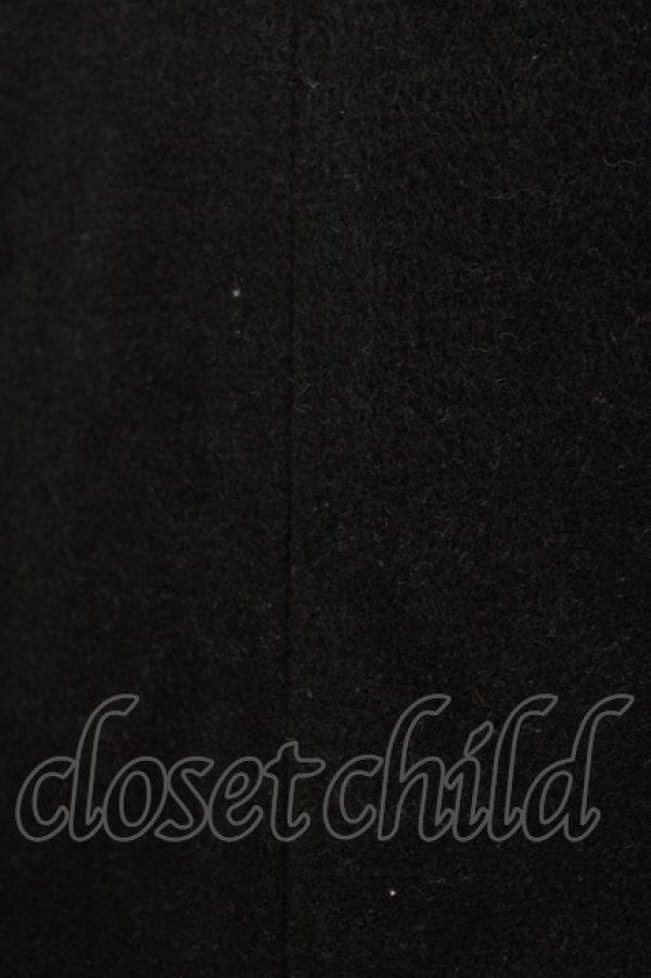 画像4: Dear Celine / ストライプリボンコート L ブラック H-26-01-23-028-LO-CO-NS-ZH (4)